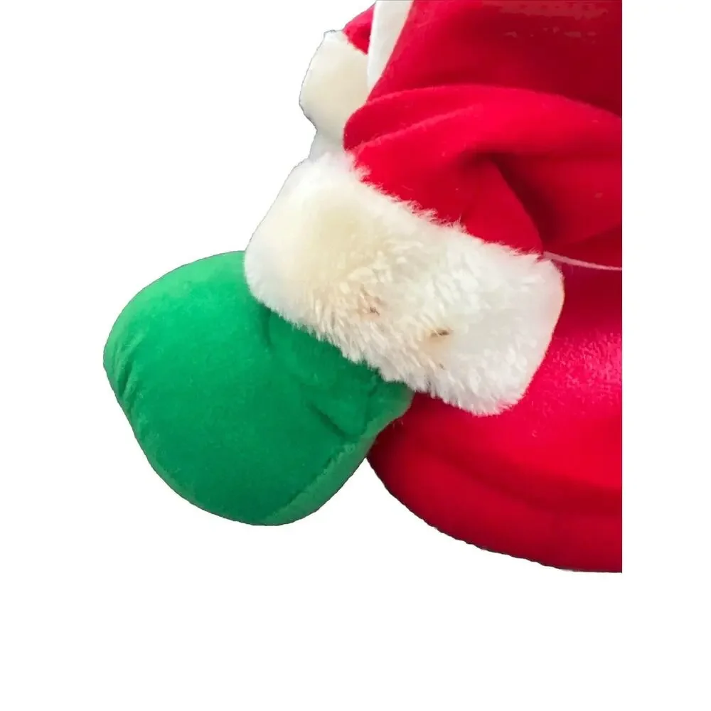 Walt Disney World Christmas Collection Photo Frame 2001 Plush Mickey Santa 10 “